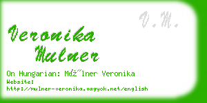 veronika mulner business card